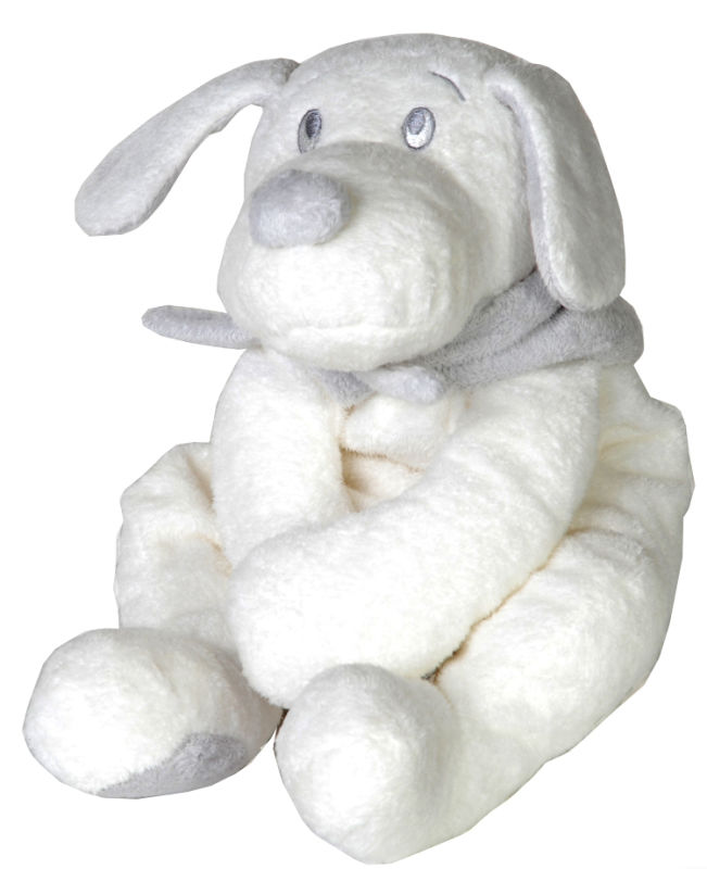  fifi chien peluche blanc gris 20 cm 